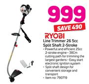 Ryobi Line Trimmer 26.5cc Split Shaft 2 Stroke