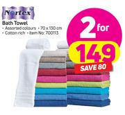 Nortex Cotton Rich Bath Towel 70x130cm-For 2
