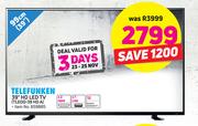 Telefunken 39" HD LED TV TLEDD-39 HD A