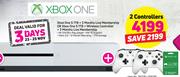 Xbox One S 1TB+3 Months Live Membership Or Xbox One S 1TB+2 Controllers +3 Months Live Membersh