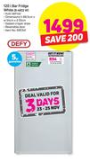 Defy 120Ltr Bar Fridge White B 4802 W