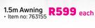 Home Quip 1.5m Awning-Each