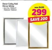 Decor Colby Hall Mirror (White)-Each