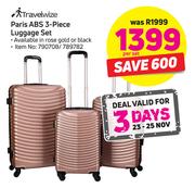 Travelwize Paris ABS 3-Piece Luggage Set-Per Set
