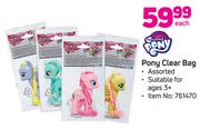 Little Pony Pony Clear Bag-Each