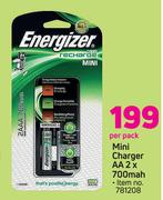 Energizer Mini Charger Aa 2 x 700mah-Per Pack