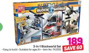 3 In 1 Blockworld Set