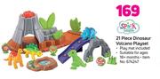 Spark Create Imagine 21 Piece Dinosaur Volcano Playset