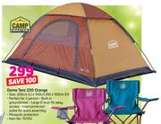 Camp Master Dome Tent 200 Orange