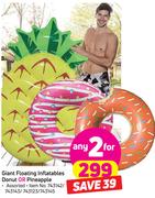 Giant Floating Inflatables Donut Or Pineapple-For 2
