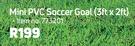 Shoot Mini PVC Soccer Goals 3ft x 2ft