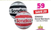 Sondico Soccer Ball Size 5-Each