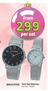 Digitime Twin Set Watches-Per Set