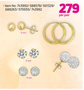 9ct Gold Baby Sleeper-Per Pair