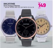 Digitime Gents Analogue Watches-Each