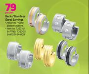 Gents Stainless Steel Earrings-Per Pair