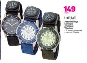 Initial Boys Compass Analogue Watches-Each
