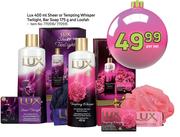 Lux 400ml Sheer Or Tempting Whisper Twilight, Bar Soap 175g And Loofah-Per Set