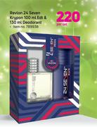 Revlon 24 Seven Krypon 100ml & 130ml Deodorant-Per Set