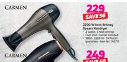 Carmen 2200 W Ionic Britney Spears Hairdryer