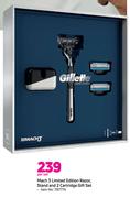 Mach 3 Limited Edition Razor, Stand And Cartridge Gift Set -Per Set