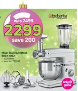 Brabanitia Mixer Stand And Bowl 1000 Watt BBEK-1092