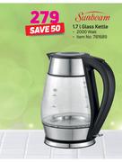 Sunbeam 1.7Ltr Glass Kettle 2000 Watt