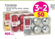 6 Pack Baubles-Each