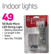 Indoor Lights 50 Bulb Micro LED String Light