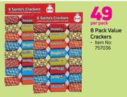 8 Pack Value Crackers-Per Pack