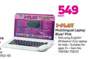 i-Play Multilingual Laptop Blue/Pink-Each