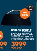 Harman/Kardon Portable Bluetooth Speaker Go + Play Black