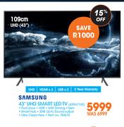 Samsung 109cm (43") UHD Smart LED TV 43NU7100