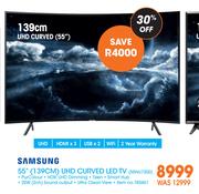Samsung 139cm (55") UHD Curved LED TV 55NU7300