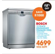 Bosch 12 Place Dishwasher Stainless Steel SMS45J100Z