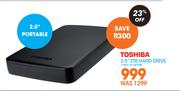Toshiba 2.5" 2TB  Portable Hard Drive