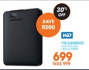WD 1TB Elements WDBUZG0010BBK