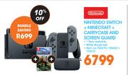 Nintendo Switch + Minecraft + Carry Case & Screen Guard