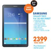 Samsung Galaxy Tab E 9.6" 3G Wifi Tablet