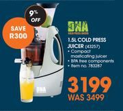DNA 1.5Ltr Cold Press Juicer