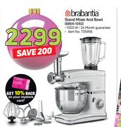 Brabantia 1000W Stand Mixer And Bowl BBEK-1092