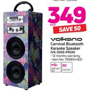 Volkano carnival clearance bluetooth karaoke speaker