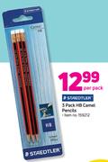 Staedtler 3 Pack HB Camel Pencils-Per Pack
