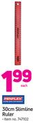 Penflex 30cm Slimline Ruler-Each