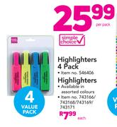 Simple Choice Highlighters-Each
