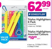 Staedtler Triplus Highlighters Assorted Colours-Each