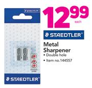 Staedtler Metal Sharpener Double Hole-Each