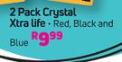 Bic 2 Pack Crystal Xtra Life Pens-Per Pack