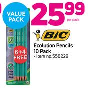 Bic Ecolution Pencils 10's-Per Pack