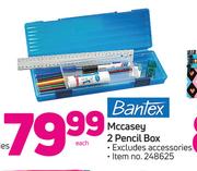Bantex Mccasey 2 Pencil Box-Each
